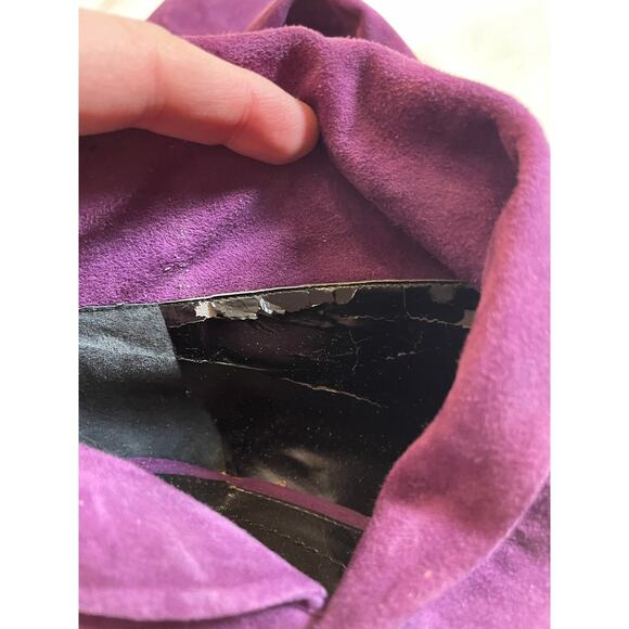 Enzo Angiolini‎ Barachey Leather Boots in Purple Suede - Women's Size 10 M - Picture 12 of 12